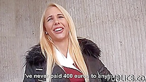 Busty Eurobabe flashes tits and pounded in exchange for cash Busty Eurobabe flashes tits and pounded in exchange for cash
