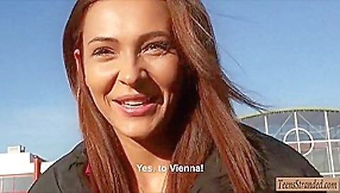 Three slutty teen 18+ girls fucked by stranger dudes in public