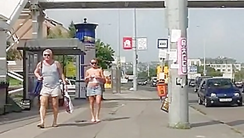Amazing flashing clip with public scenes 3 Amazing flashing clip with public scenes 3