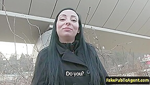 Czech babe cumswallows fake agents spunk Czech babe cumswallows fake agents spunk