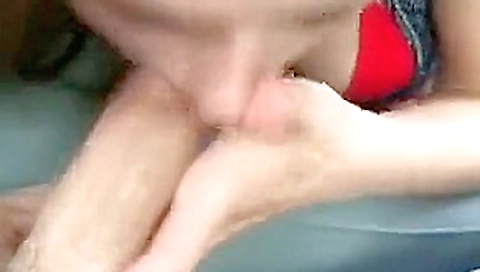 Quick car blowjob before work Quick car blowjob before work