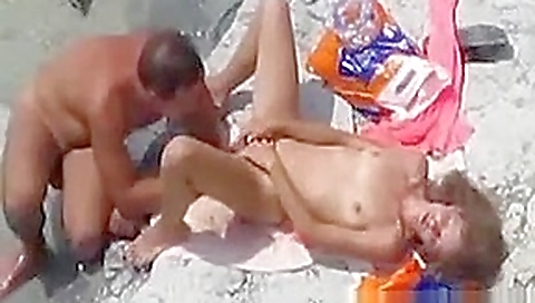 Voyeuring Horny Nudist Couple On The Beach Voyeuring Horny Nudist Couple On The Beach