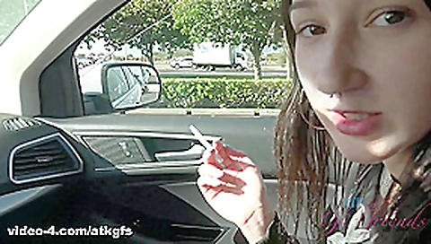 Carmen Explores With You And You Get Her Off In The Car - ATKGirlfriends