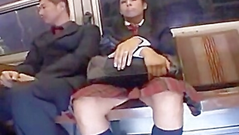 Blowjob on bus