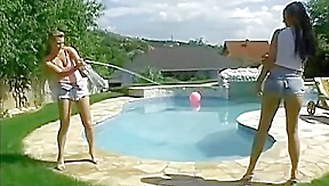 Crazy pornstars Simony Diamond and Katy Caro in exotic creampie, outdoor adult movie