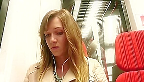 Excited girl - u-bahn 2