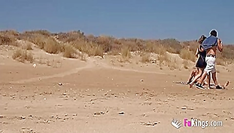 She fucks a guy in a beach full of She fucks a guy in a beach full of