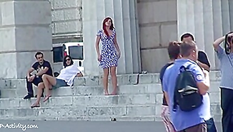 Hot girl public nude 3