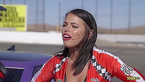 Hot Racer Gets Fucked Hard In All Holes Hot Racer Gets Fucked Hard In All Holes
