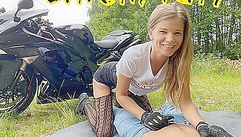 Sarah Kay In Beautiful Motorcyclist Sarah Kay In Beautiful Motorcyclist
