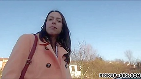 Amateur brunette Eurobabe Christine Heidy fucked for cash Amateur brunette Eurobabe Christine Heidy fucked for cash