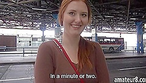 Amateur busty Eurobabe fucked in bus station for cash Amateur busty Eurobabe fucked in bus station for cash