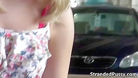Hottie blonde Dixie gets banged hard by the stranger with a big cock Hottie blonde Dixie gets banged hard by the stranger with a big cock