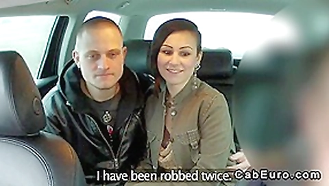 Fake taxi driver in threesome with couple Fake taxi driver in threesome with couple