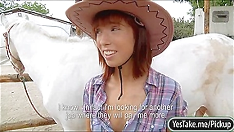 Cutie cowgirl Tina Hot pussy nailed in exchange for money Cutie cowgirl Tina Hot pussy nailed in exchange for money