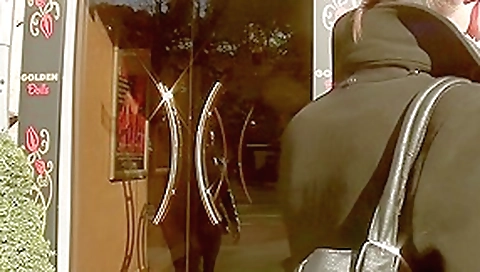 Berta in slut gets horny in a public toilet sex scene Berta in slut gets horny in a public toilet sex scene