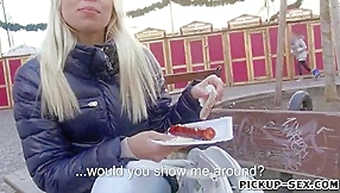 Eurobabe Adrienne picked up and fucked in exchange for cash