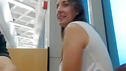 Web cam - Couple fucking in the public library Web cam - Couple fucking in the public library